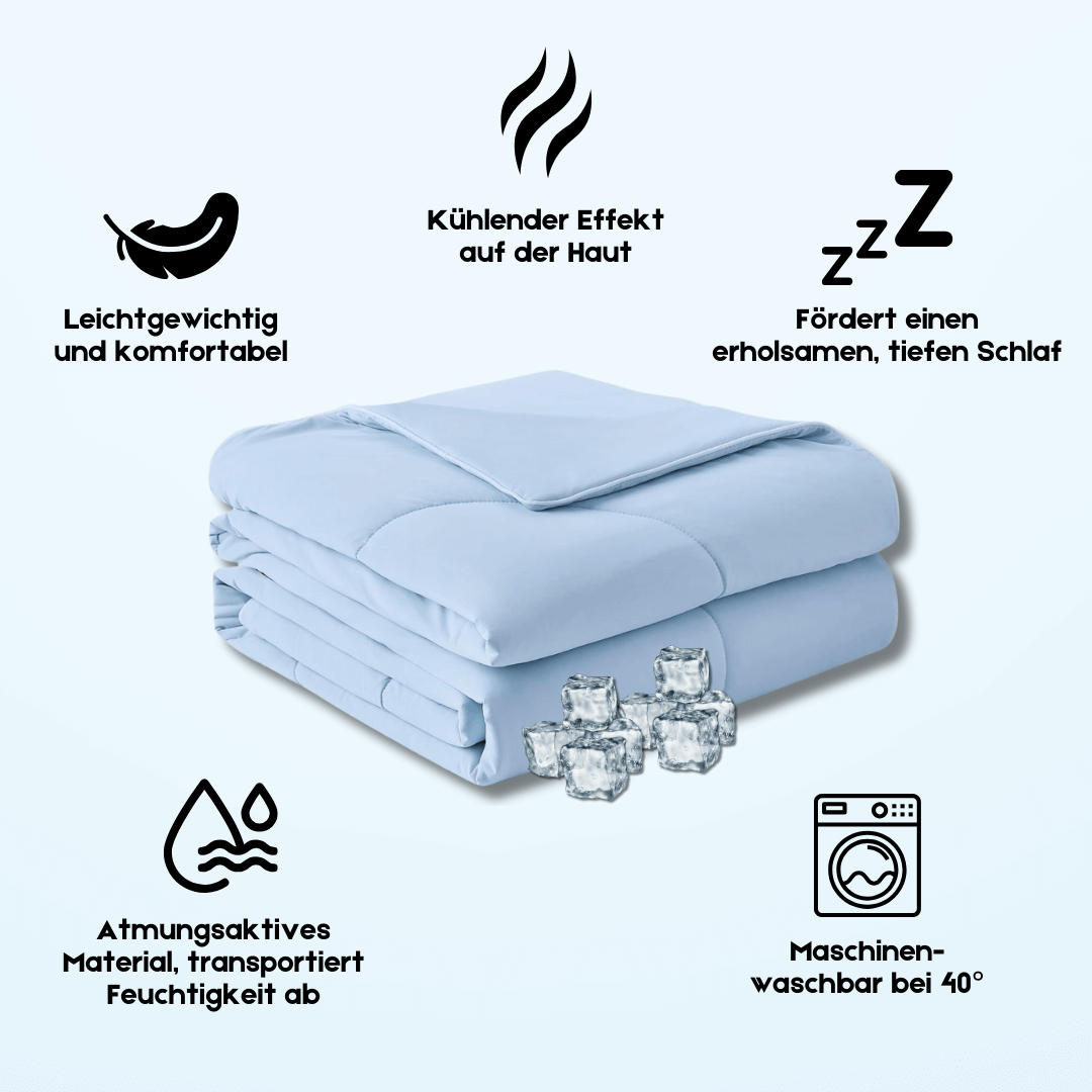 Kühlende Decke für kühlere Nächte im Sommer