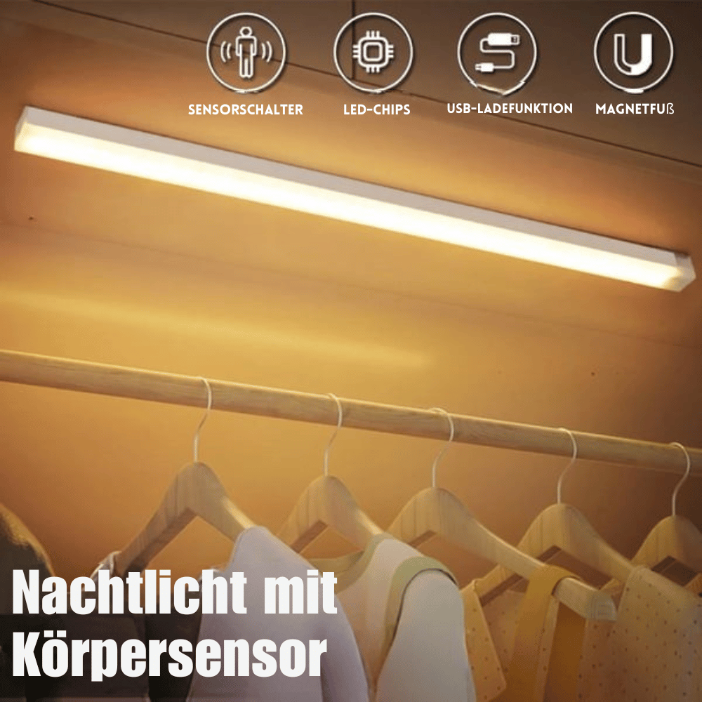 GlowSense – LED-Lichtleiste mit Bewegungssensor | 1+2 GRATIS
