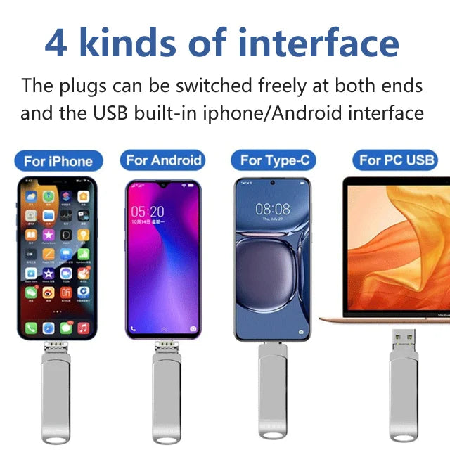 Rive – Multifunktionaler 4-in-1 USB-Flashspeicher