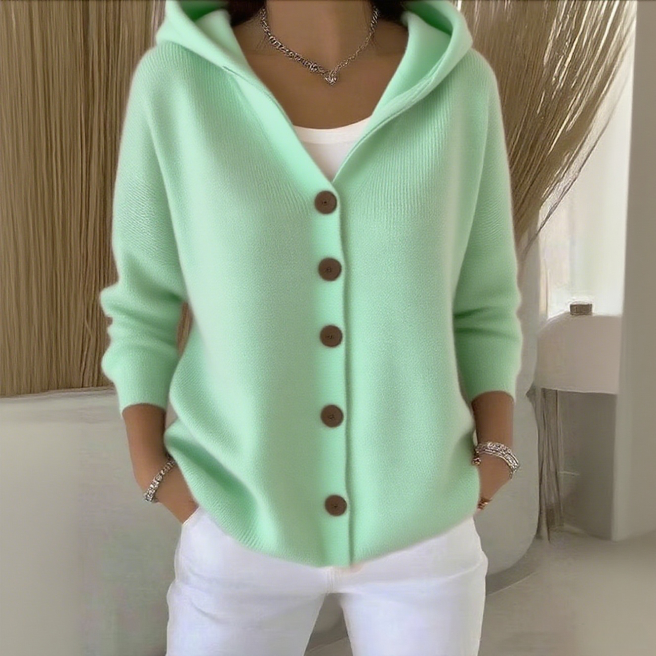CottonEase – Langer Damen-Cardigan aus Baumwolle