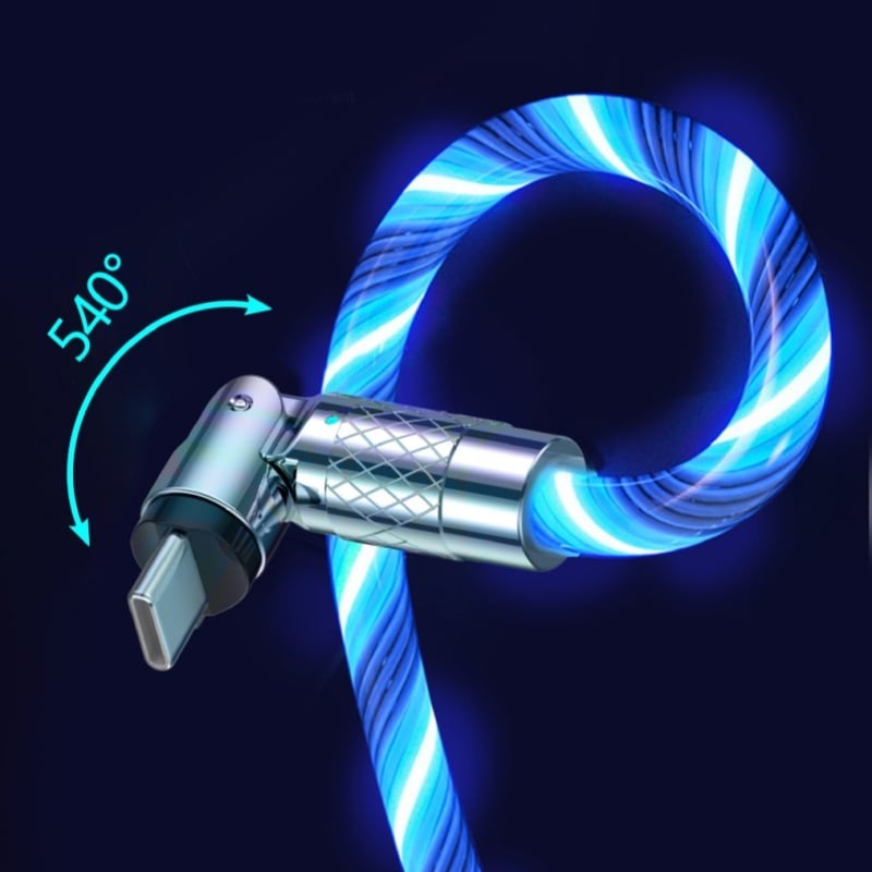 GlowCharge™ – Drehbares Kabel mit magnetischem Ladeanschluss | 1+2 GRATIS