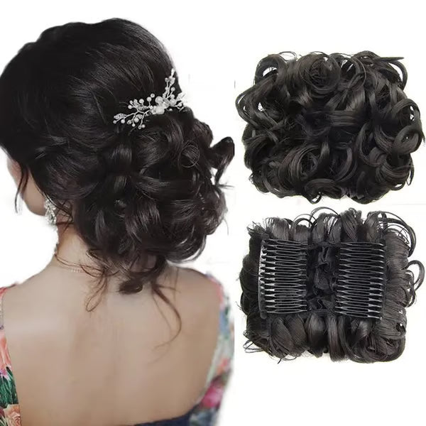GlamBun™ – Unordentlicher Locken-Dish-Bun | 1+1 GRATIS