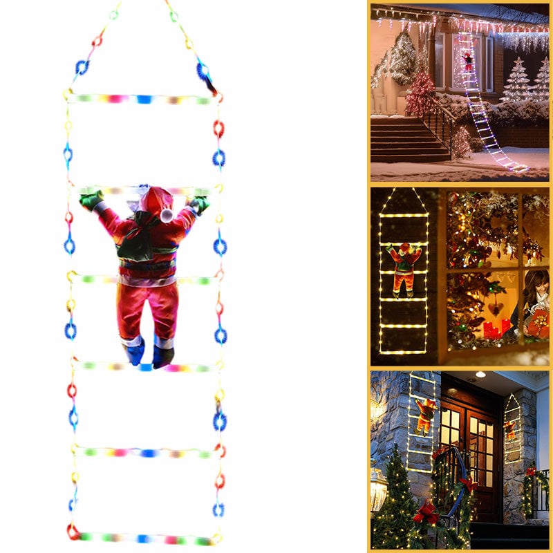 Xmasglow – Weihnachtsleiterlichter mit Weihnachtsmann