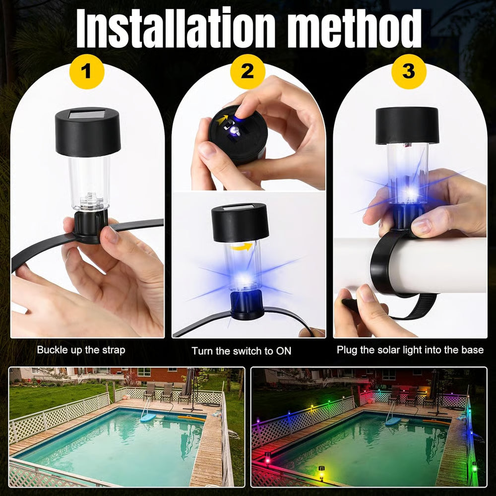 AquaGlow – Solar LED Poollichter Set | 50% RABATT