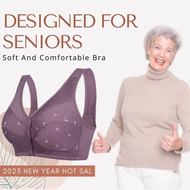 ComfortWear – Bequeme Frontverschluss-BH mit Knopfleiste | 1+1 GRATIS