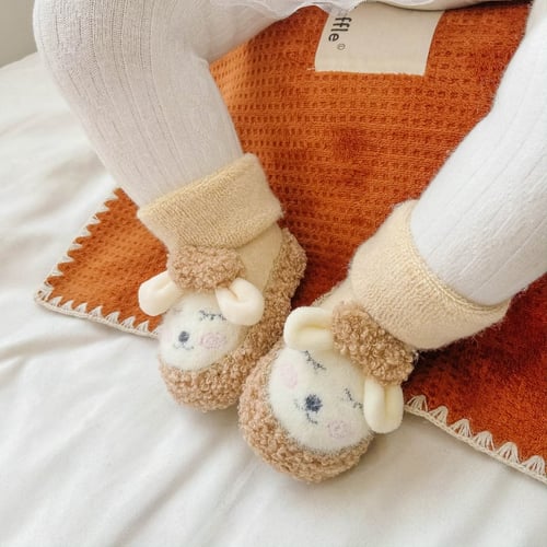 Ava – Baby-Baumwollsocken mit rutschfestem Griff und Wärme