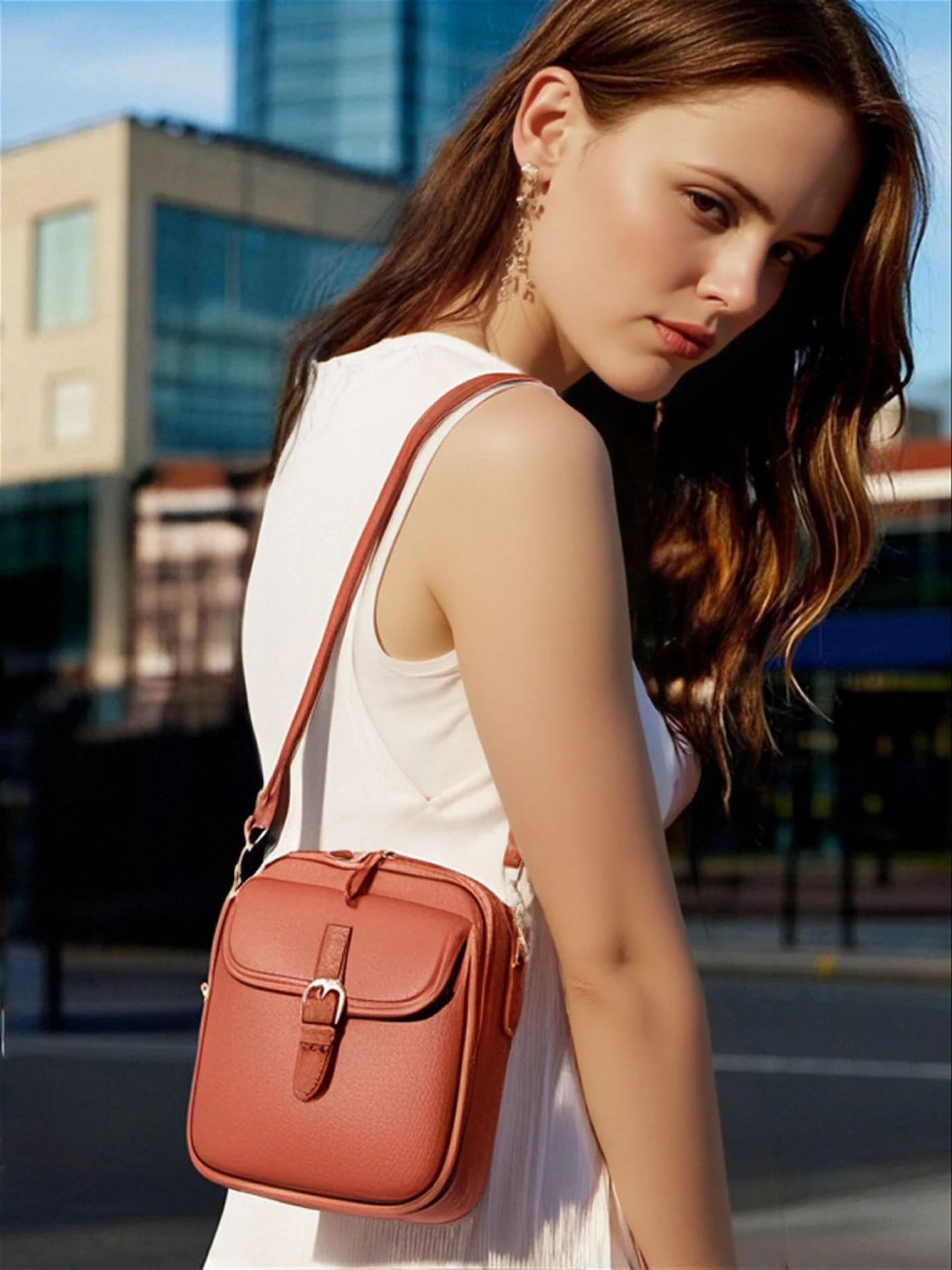 LineaLux® Crossbody‑Ledertasche | 50% RABATT