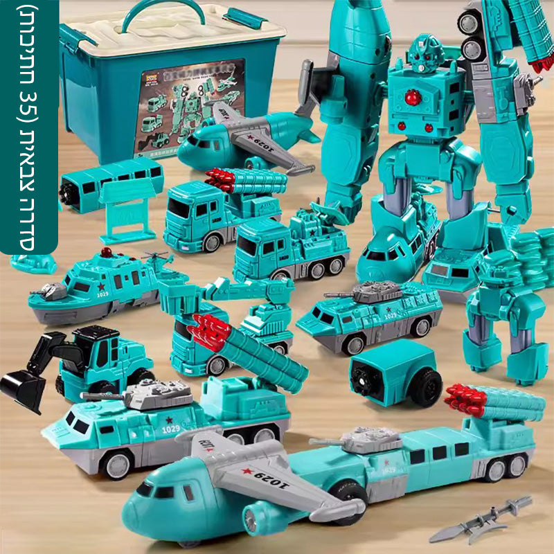 MagnaBuild – Kreatives Magnet-Baufahrzeug-Set | 50% RABATT