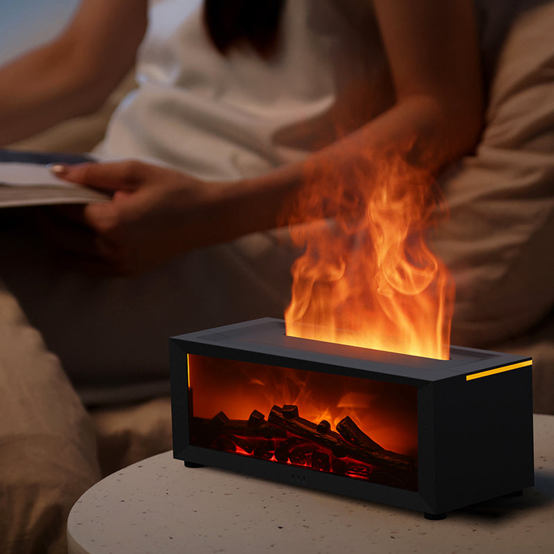 Flame Aromatherapy Diffuser | Stylischer Luftbefeuchter mit 3D-Flammeneffekt