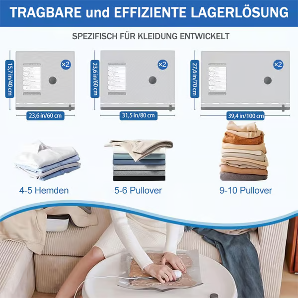 SpaceSaver™ – Kompressionsbeutel | 50% RABATT