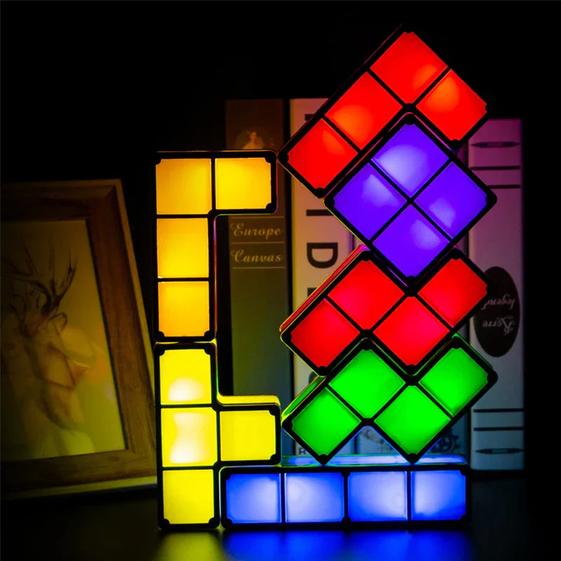 Stimmungslicht Retro Tetris Lampe Licht | 50% RABATT