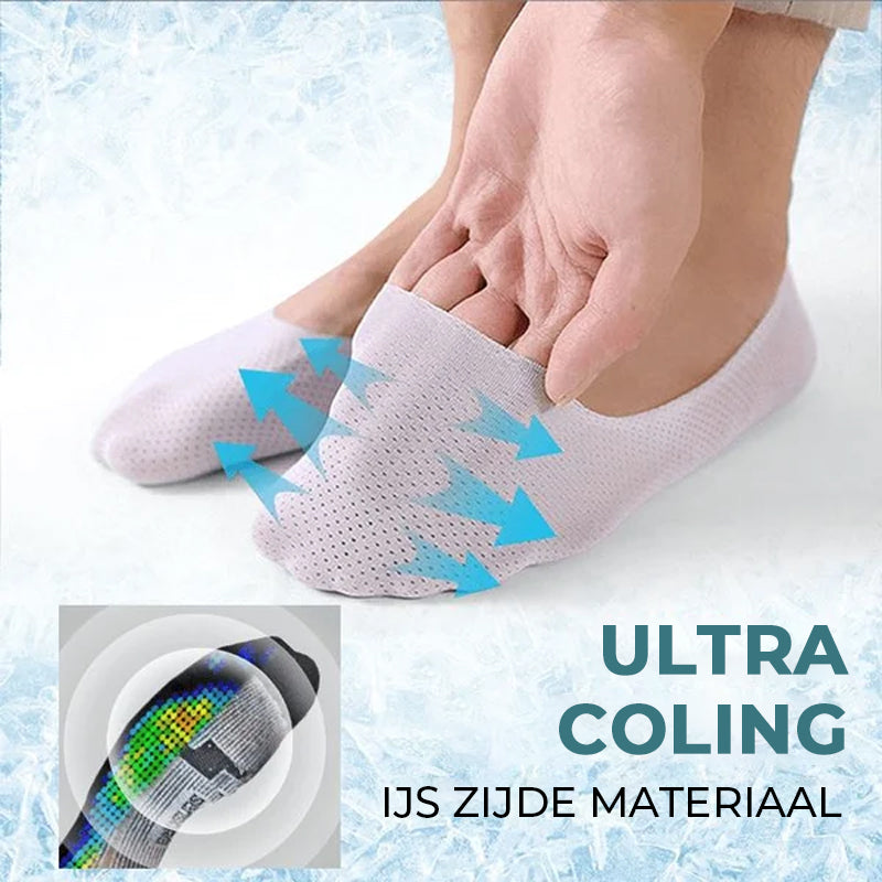 Atmungsaktive Eis-Seiden-Socken