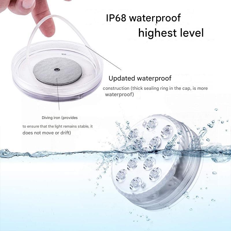 GlowRipple™ – Wasserdichtes LED-Licht für Magische Wasser-Momente | 1+1 GRATIS