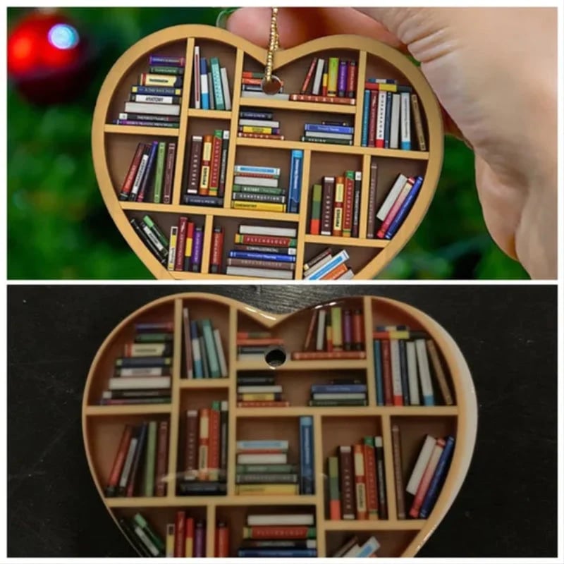 LiteraryHeart - Buchliebhaber Herz Ornament | 1+1 GRATIS