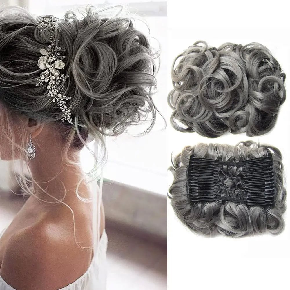 GlamBun™ – Unordentlicher Locken-Dish-Bun | 1+1 GRATIS