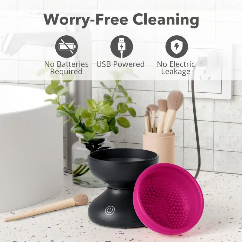 GlowSpin™ – Electric Makeup Brush Cleaner Machine
