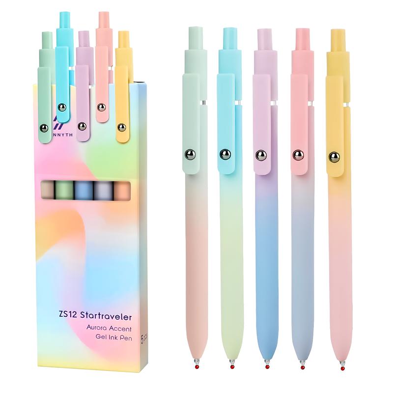 PenLux® 5-teiliges Gelstift-Set mit Farbverlauf | 50% RABATT