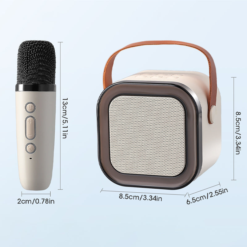 Mini Karaoke System mit drahtlosen Mikrofonen