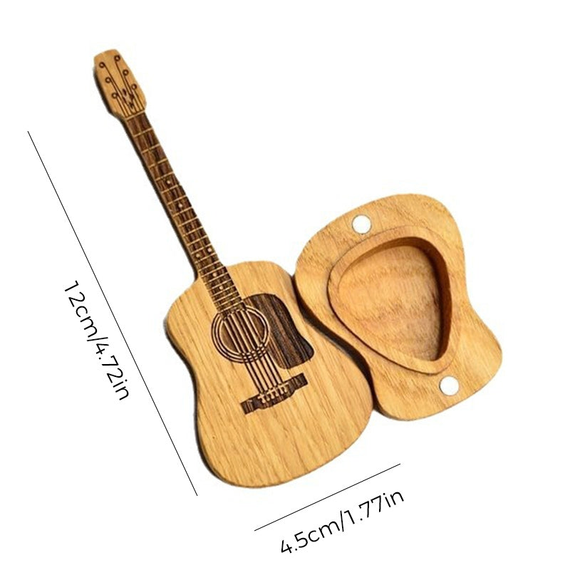 Plektrum für Akustikgitarren aus Holz