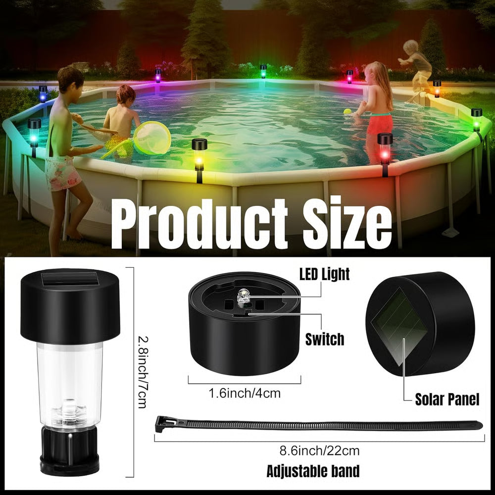 AquaGlow – Solar LED Poollichter Set | 50% RABATT