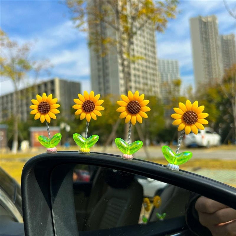 Niedliches Sonnenblumen-Autoornament