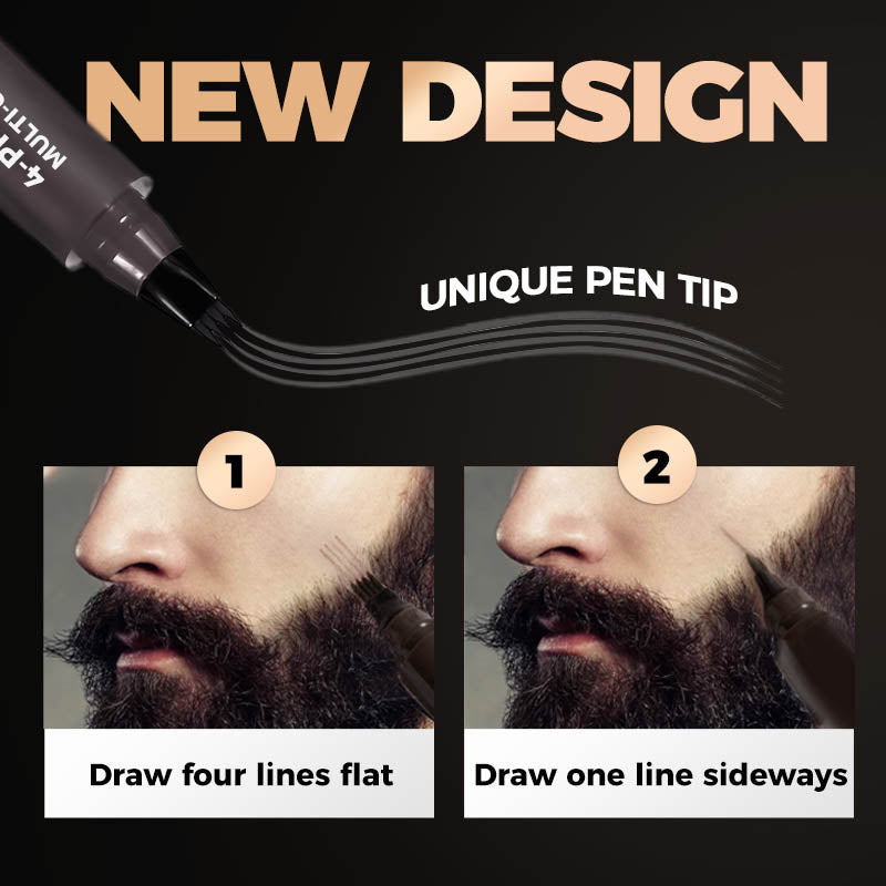 BeardPen Pro™ – 4-Spitzen Bart-Korrekturstift | 1+2 GRATIS