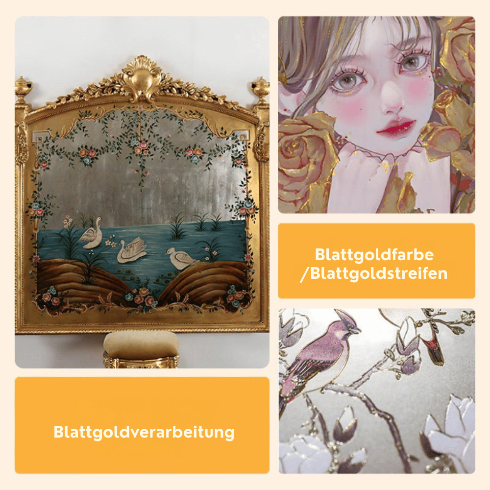GoldLuxe — Wetterfeste Goldfarbe auf Wasserbasis | 50% RABATT