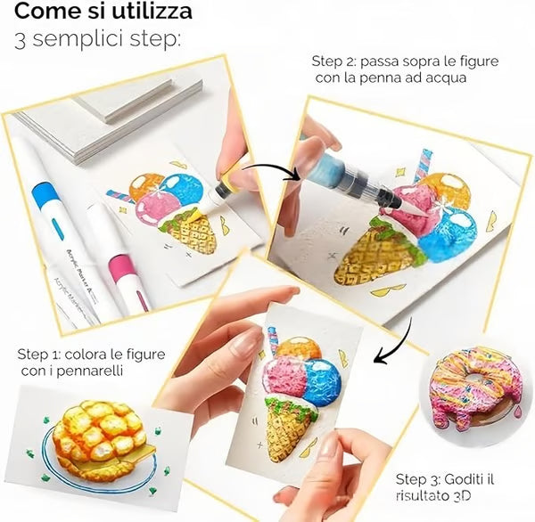 MagicFoam™ – 3D-Struktur-Mal-Set | 50% Rabatt