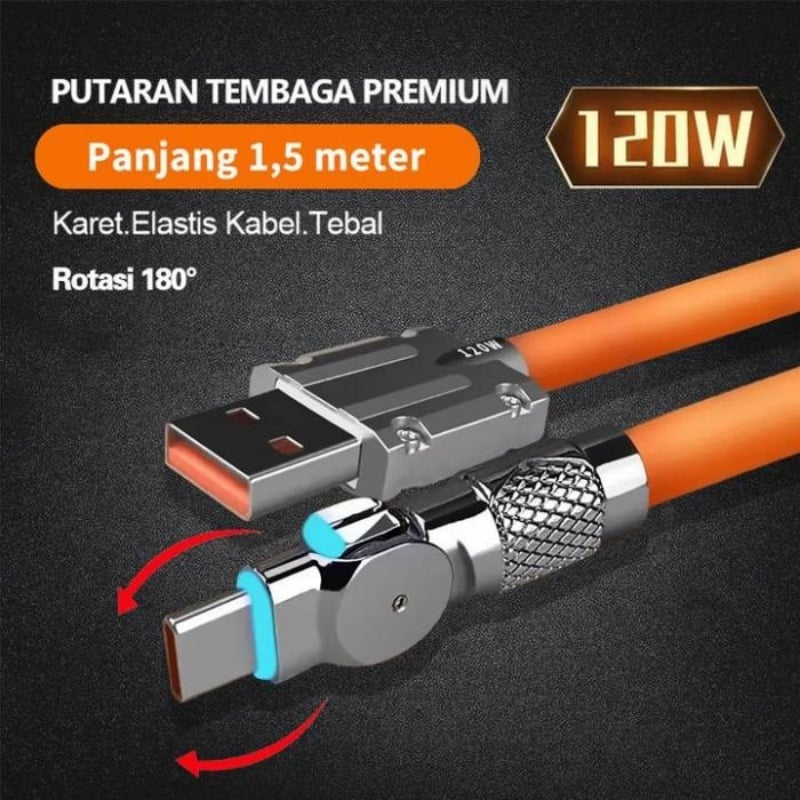 GlowCharge™ – Drehbares Kabel mit magnetischem Ladeanschluss | 1+2 GRATIS