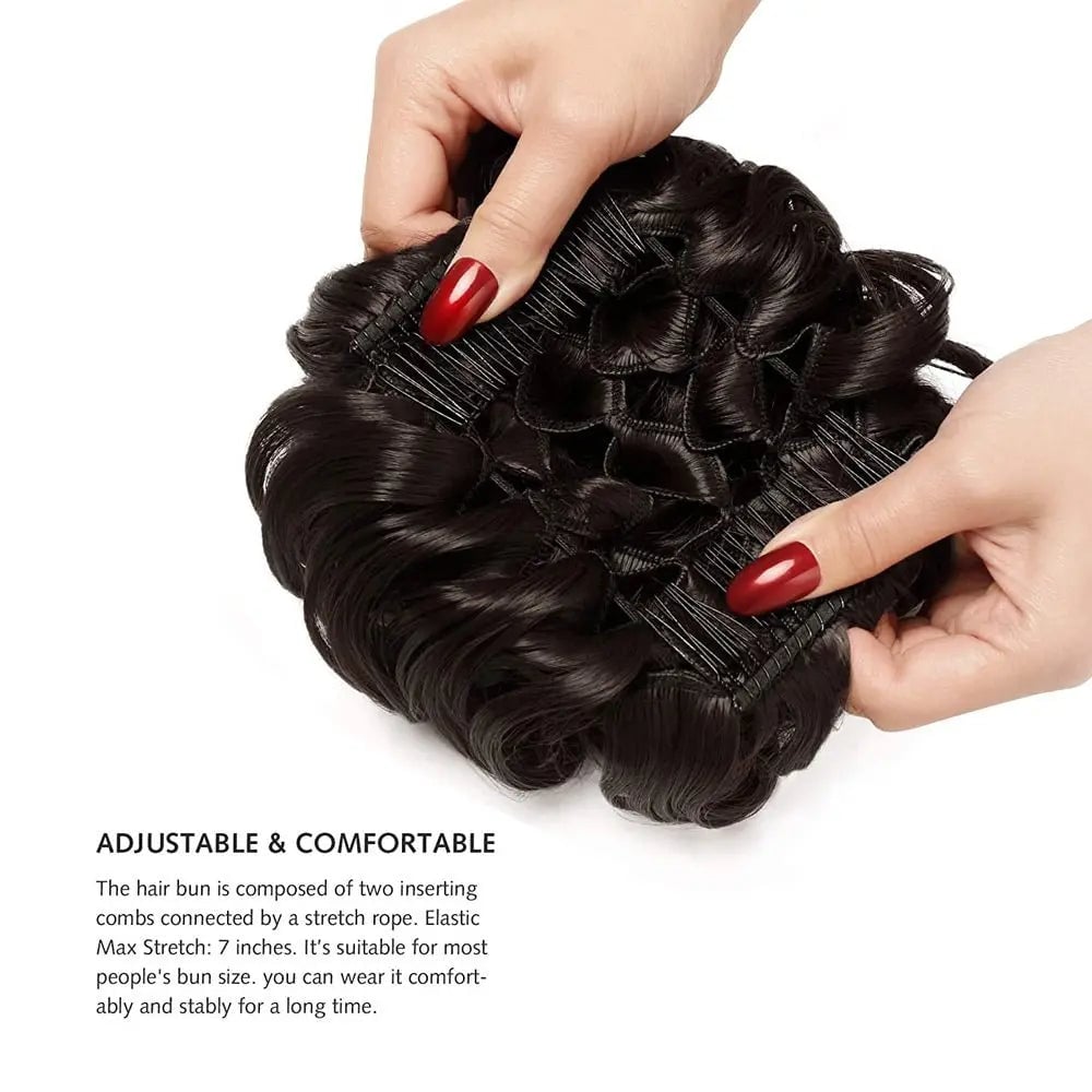 GlamBun™ – Unordentlicher Locken-Dish-Bun | 1+1 GRATIS