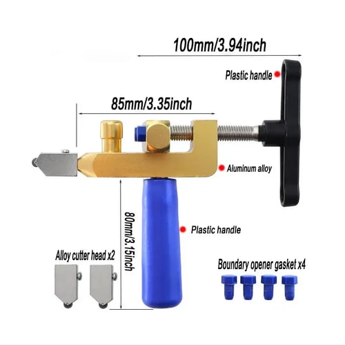 Professioneller 2-in-1-Keramik- und Glasfliesenschneider