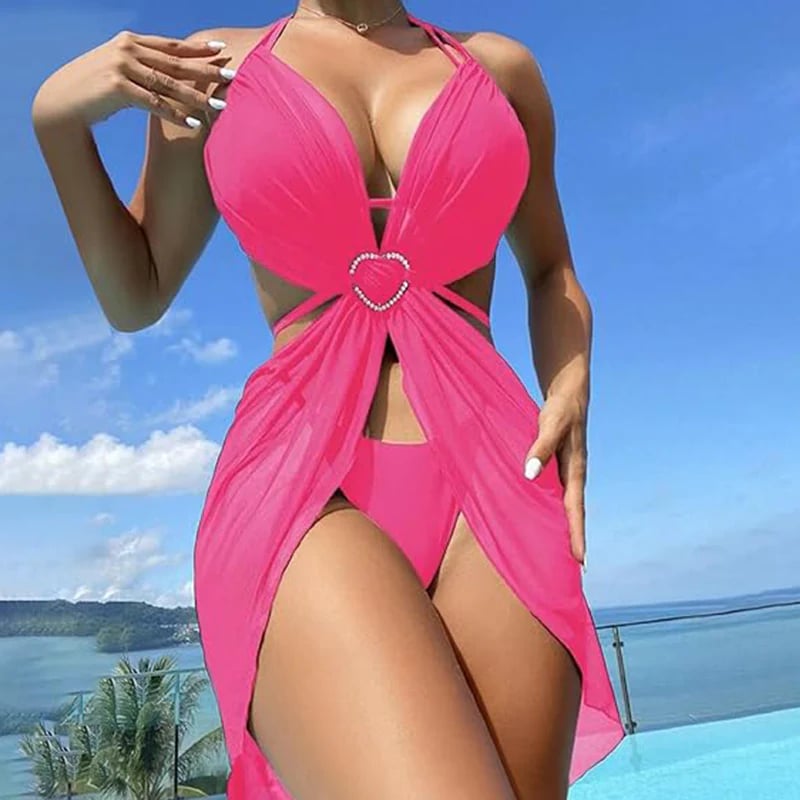 SunShape™ – Verstellbares Halterneck Bikini-Set (3-teilig) | 50% Rabatt