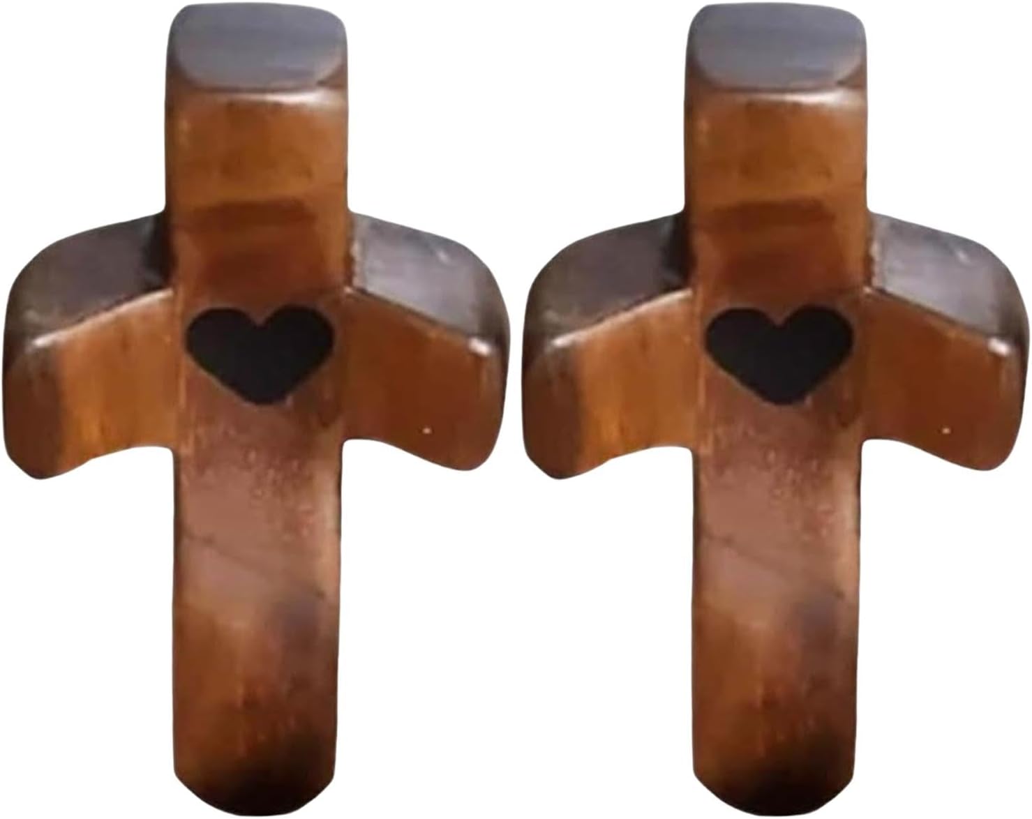 Geschnitzte Holzkreuze, handgefertigte Holzkreuze für die Liebe, zum Halten der Hand, Anti-Stress