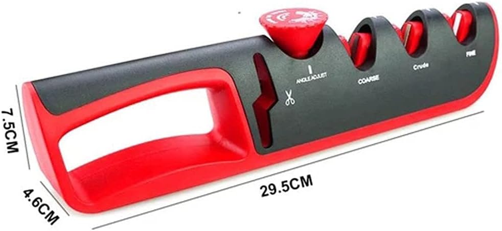 Manueller Messerschärfer, mit 4-In-1 und Fingerschutz-Messerschärfer