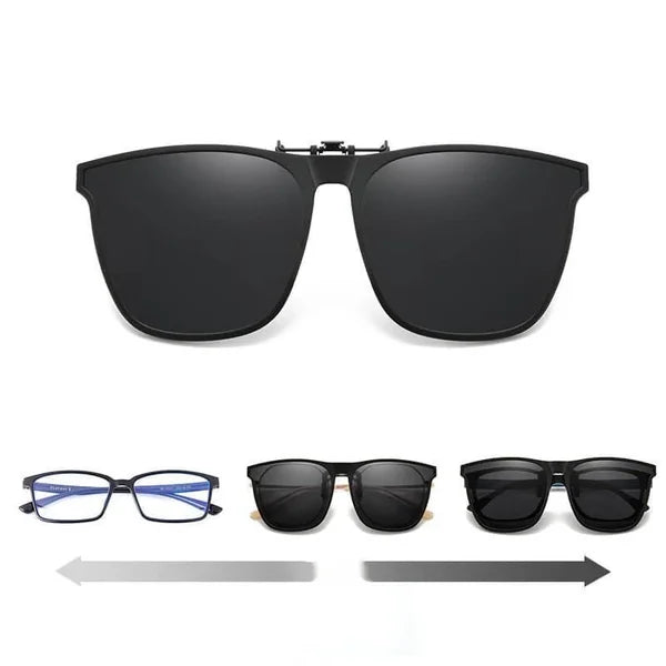 ShadeFlip™ – Ultraleichter Clip-On für Sofortigen UV- & Blendschutz | 1+1 GRATIS