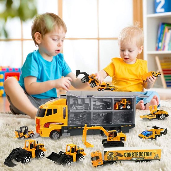 BaumeisterTraum - Baufahrzeuge Spielset für Kinder  | 50% RABATT