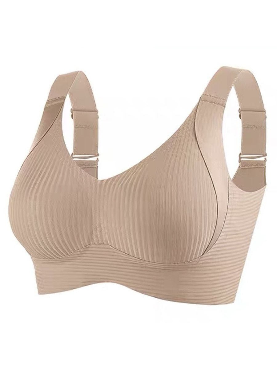 🎁Buy 1 Get 3 Packs💕Women's Ribbed Push Up Adjustable Wireless Bra🌸
