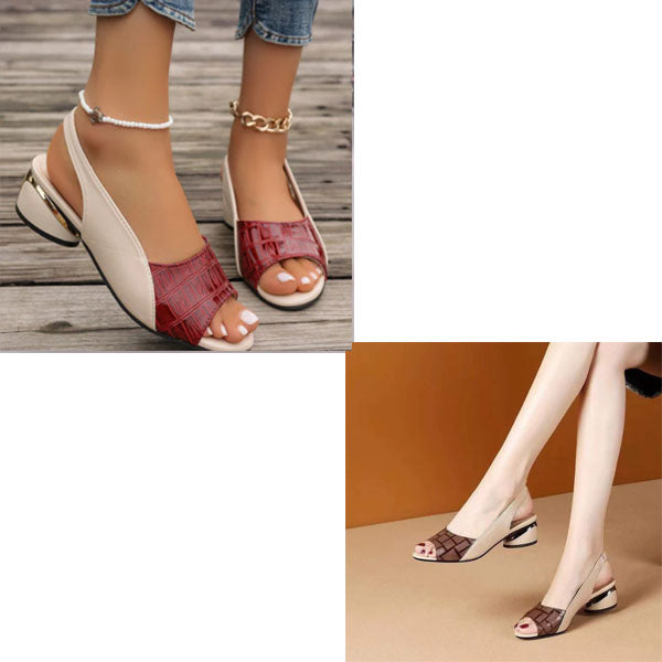 EleganzLift™ – Modische, bequeme Sandalen mit klobigem Absatz für sicheren Stil & Komfort
