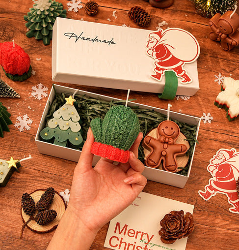 FestiveGlow – Weihnachtsduft-Kerzen-Set im Geschenkbox