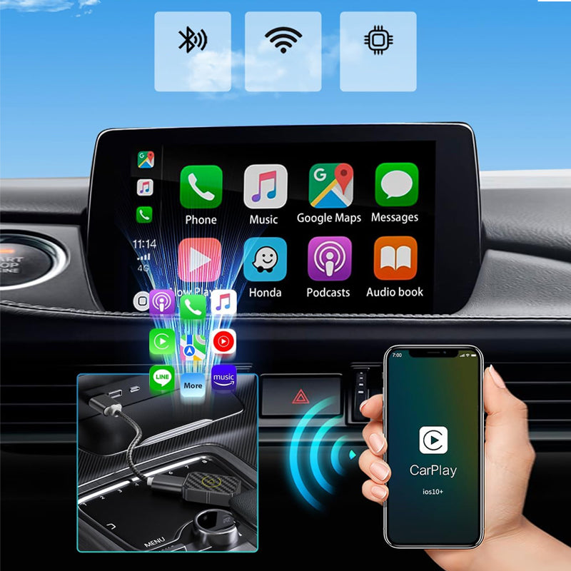 AutoLink - Mini-Kabelloser CarPlay-Adapter | 50% RABATT