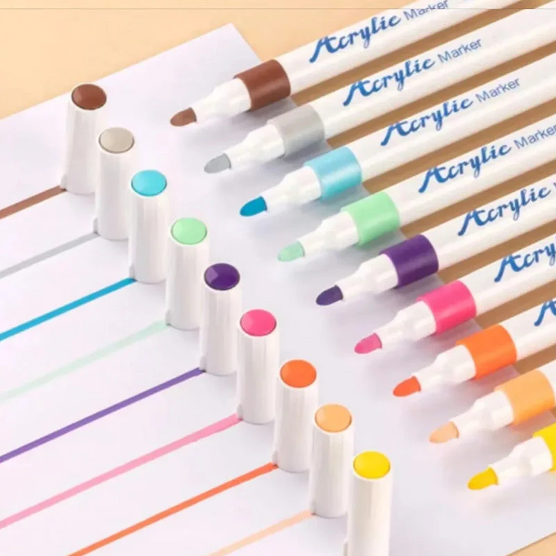 50% RABATT | Komplettes Acrylmarker-Set mit 24 Farben