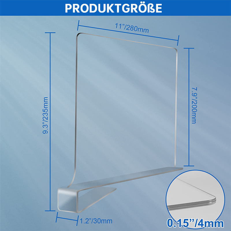 Regalteiler aus Acryl für die Schrankorganisation