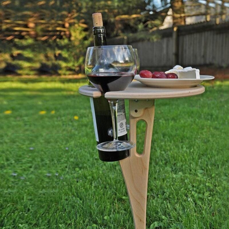 WeinTrager™ Tragbarer Weintisch für den Außenbereich | 50% RABATT