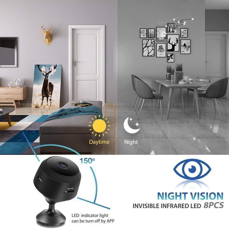 1080p WiFi Mini Kamera - Sichern Sie Ihr Zuhause jederzeit und überall