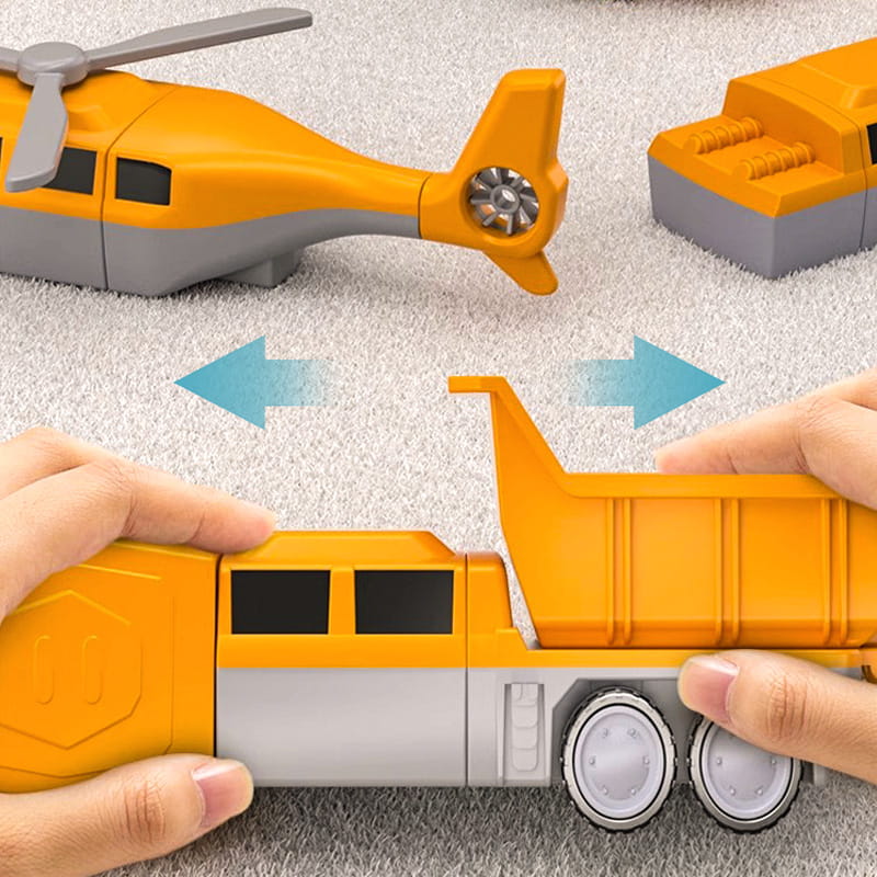 MagnaBuild – Kreatives Magnet-Baufahrzeug-Set | 50% RABATT