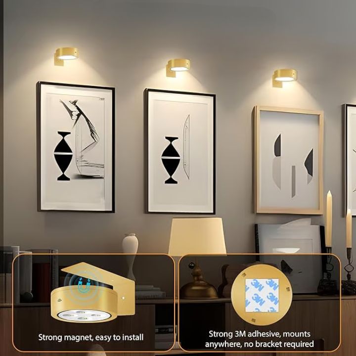 Kabellose magnetische LED-Lampe – dimmbar und wiederaufladbar | 50% Rabatt