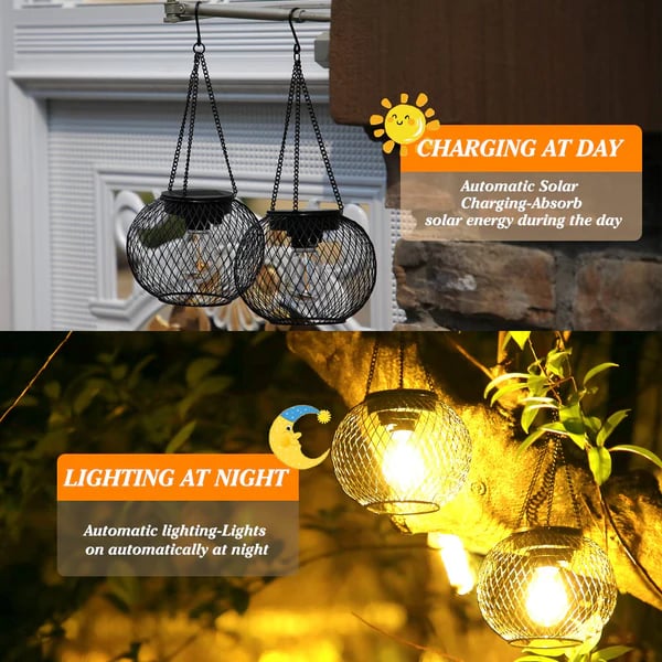 LumenVintage - Solarbeleuchtung im Retro-Stil für charmante Gartenatmosphäre | 50% RABATT