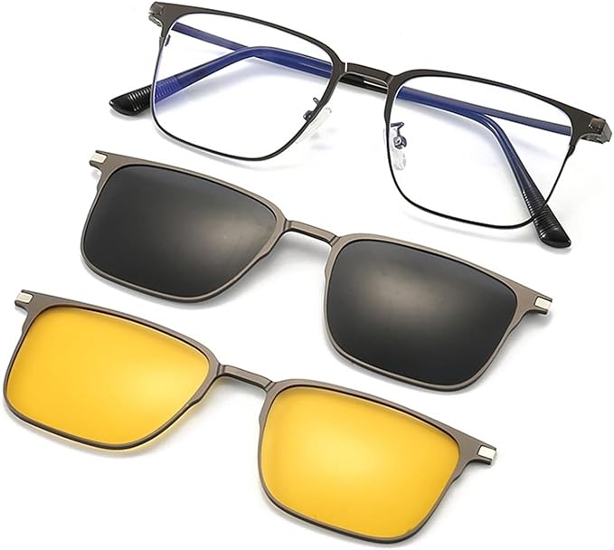 FlexiVision™ 3-in-1 Magnetische Clip-On Brille