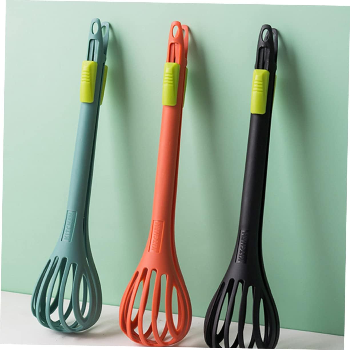 2 Stück Nylon Küchenzange Schneebesen Mixer