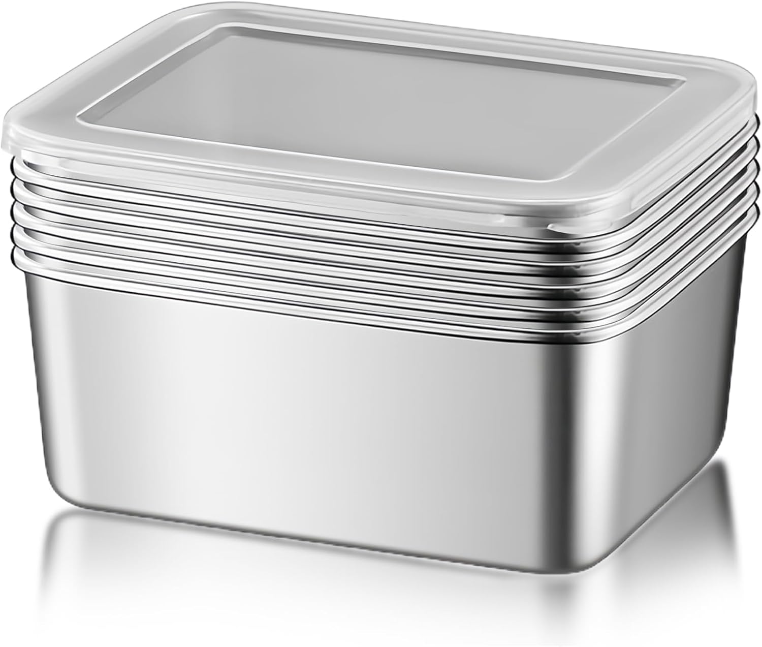 Aufbewahrungsbox Lebensmittelaufbewahrungsboxen Backofen Gefrierschrank Geschirrspüler sicher BPA-frei 6er-Pack